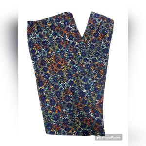 LulaRoe leggings, blue w/ designs TC (tall & curvy)